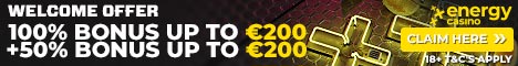 Energy Casino $/€400 welcome Bonus